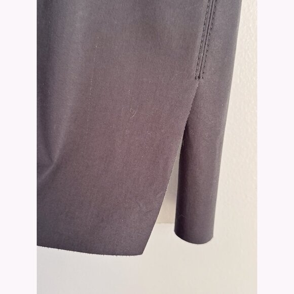 Helmut Lang Womens Black Leather Trim Python Accent Top Size M Quiet Luxury Edgy - Picture 5 of 11